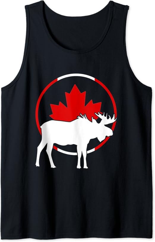 Kanadisches Ahornblatt Kanada Elch Kanadier Tank Top: Amazon.de: Bekleidung